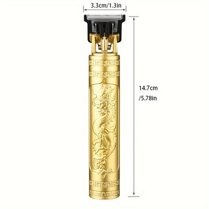 2025 T9 HairClipper Beard Shaving Body Hair Trimmer Clippers Electric Machine Men Haircut Machine 0mm Barber ShaverDragon Carved