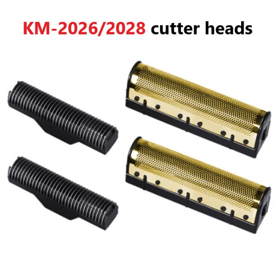 Kemei Original Electric Shavers Blades Golden Foil Knife Net and Cutter Head Suitable for KM-2026 KM-2028 Floating Razor