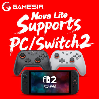 Gamesir Nova Lite Gamepads PC for Nintendo Switch 2 Controller Switch Steam Android iOS iPhone Controle Hall Effect Joystick