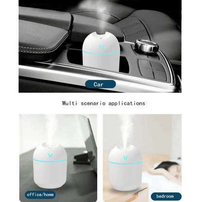 250ML USB Mini Air Humidifier Aroma Essential Oil Diffuser With led lamp