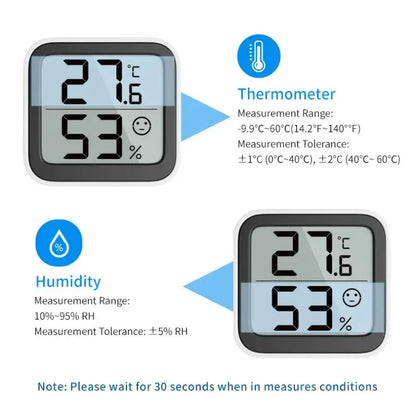 Electric Hygrometer Temperature Humidity Meter Accuracy Calibration LCD Temperature Sensor Indoor mini Thermometer