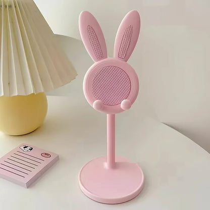 Hot The Cute Rabbit Mobile Phone Stand Desktop Holder Can Lift and Adjust the desktop Bracket For iPhone IPad Samsung Smartphone