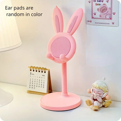 Hot The Cute Rabbit Mobile Phone Stand Desktop Holder Can Lift and Adjust the desktop Bracket For iPhone IPad Samsung Smartphone