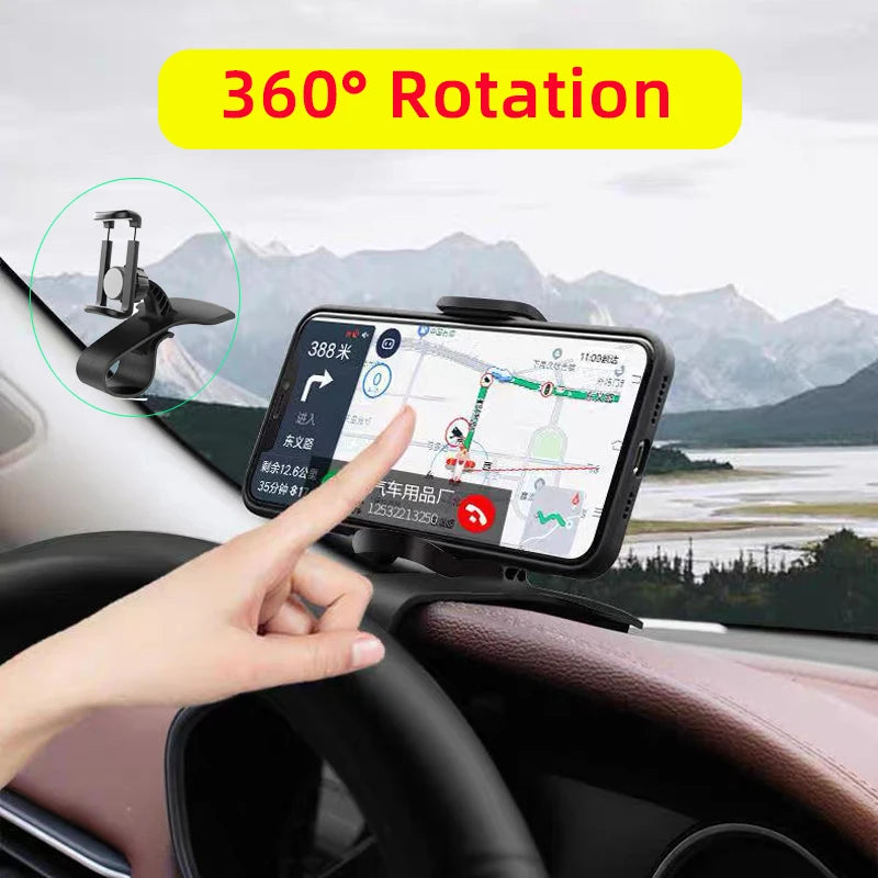 Universal Car Phone Holder Stand Dashboard Car Clip Mount GPS Bracket Car Mobile Phone Support in Car For iPhone Xiaomi Samsung