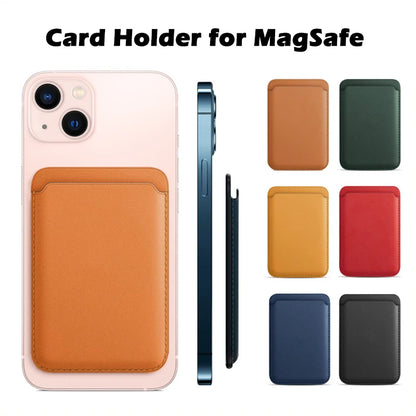Leather Wallet Case For iPhone 15 Pro Max Magsafe Wallet Leather Compatible For iPhone 14 13 12 Card Holder with MagSafe Magnet