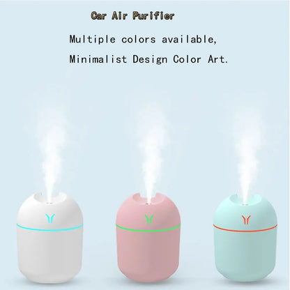250ML USB Mini Air Humidifier Aroma Essential Oil Diffuser With led lamp