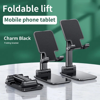 Foldable ABS Desktop Mobile Phone Stand For iPad iPhone 16 15 Smartphone Support Tablet Desk Cell Phone Portable Holder Bracket