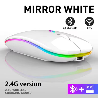2025New Wireless Mouse Gaming Mouse Backlight USB Compatible RGB Rechargeable Mice Silent Backlit Ergonomic  Mouse for Laptop PC
