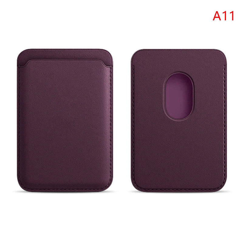 For Apple Magsafe Magnetic Card Holder Case For iPhone 14 13 12 11 Pro Max Mini X XS XR 8 Plus Phone Leather Wallet Bag Cover