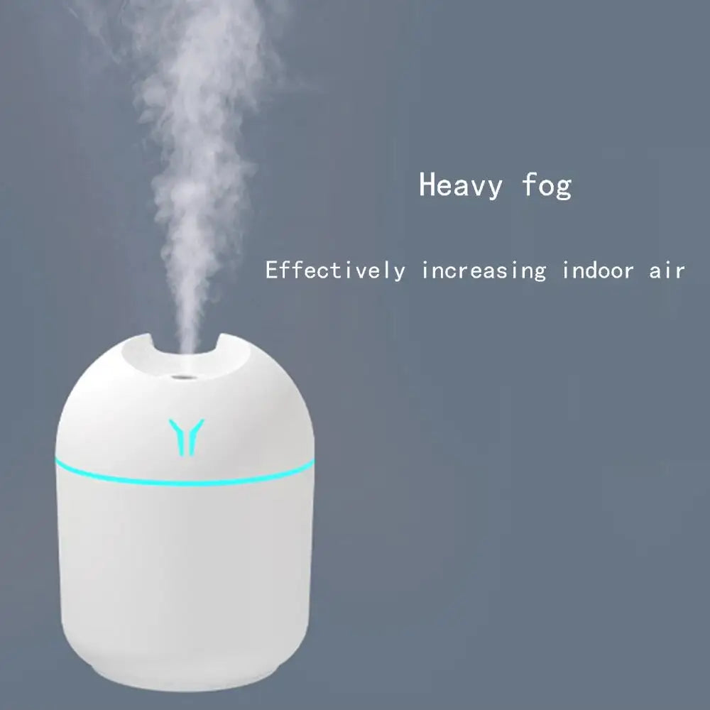 250ML USB Mini Air Humidifier Aroma Essential Oil Diffuser With led lamp