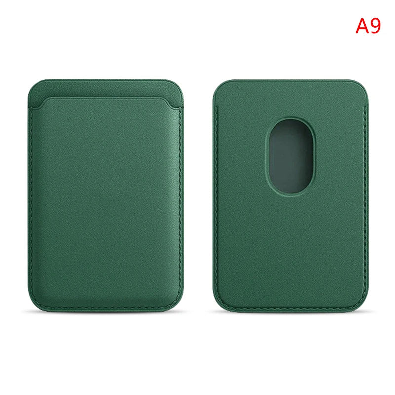 For Apple Magsafe Magnetic Card Holder Case For iPhone 14 13 12 11 Pro Max Mini X XS XR 8 Plus Phone Leather Wallet Bag Cover