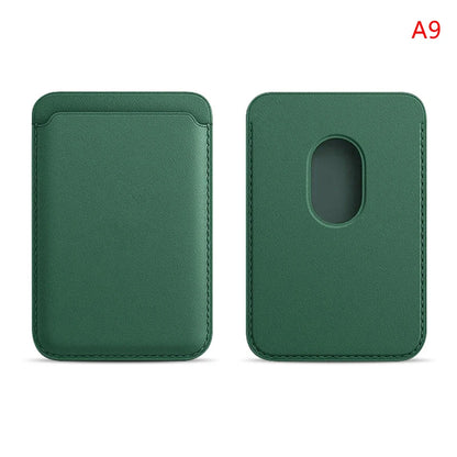 For Apple Magsafe Magnetic Card Holder Case For iPhone 14 13 12 11 Pro Max Mini X XS XR 8 Plus Phone Leather Wallet Bag Cover