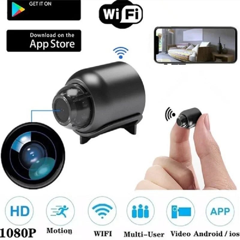 1080P HD Mini Camera WiFi Wireless HD Night Vision Camera Home X5 Remote Camera Kids Pet Safety Monitoring