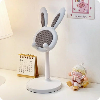 Hot The Cute Rabbit Mobile Phone Stand Desktop Holder Can Lift and Adjust the desktop Bracket For iPhone IPad Samsung Smartphone